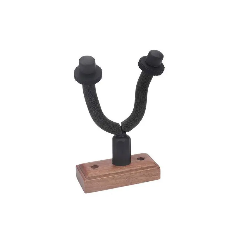 Настенная вешалка для гитары из черного ореха домашняя и студийная твердой