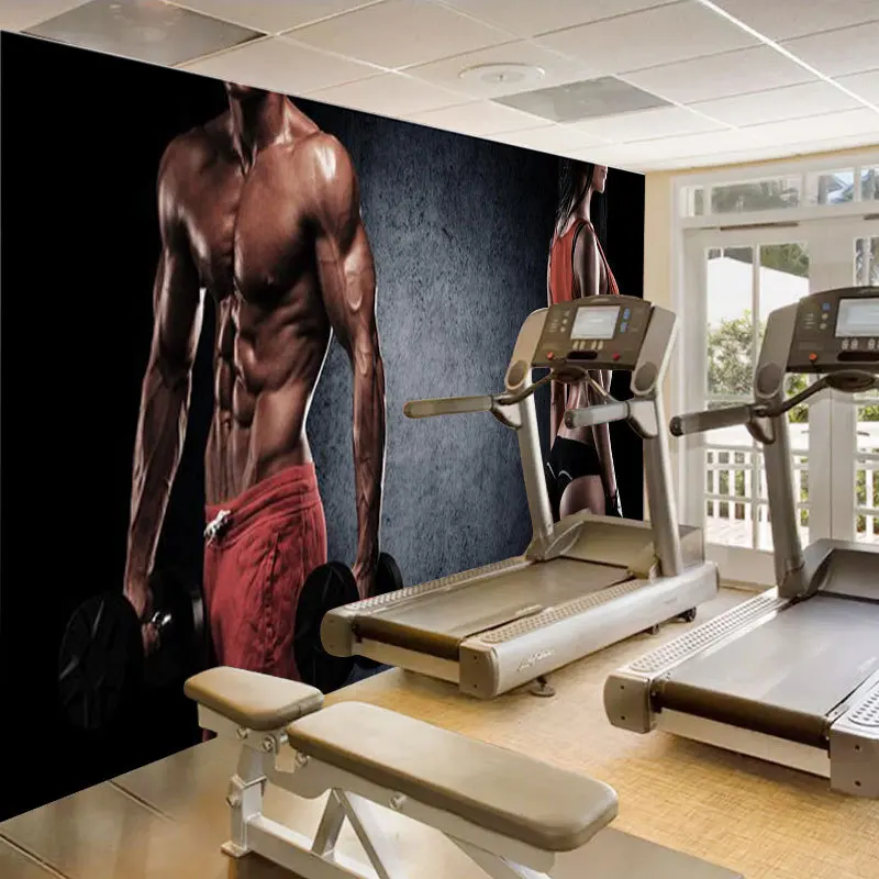 

Personality Creative Fitness Bodybuilder Gorilla 3D Wall Paper Roll Gym Bedroom Background 3D Mural Wallpaper Home Decoration