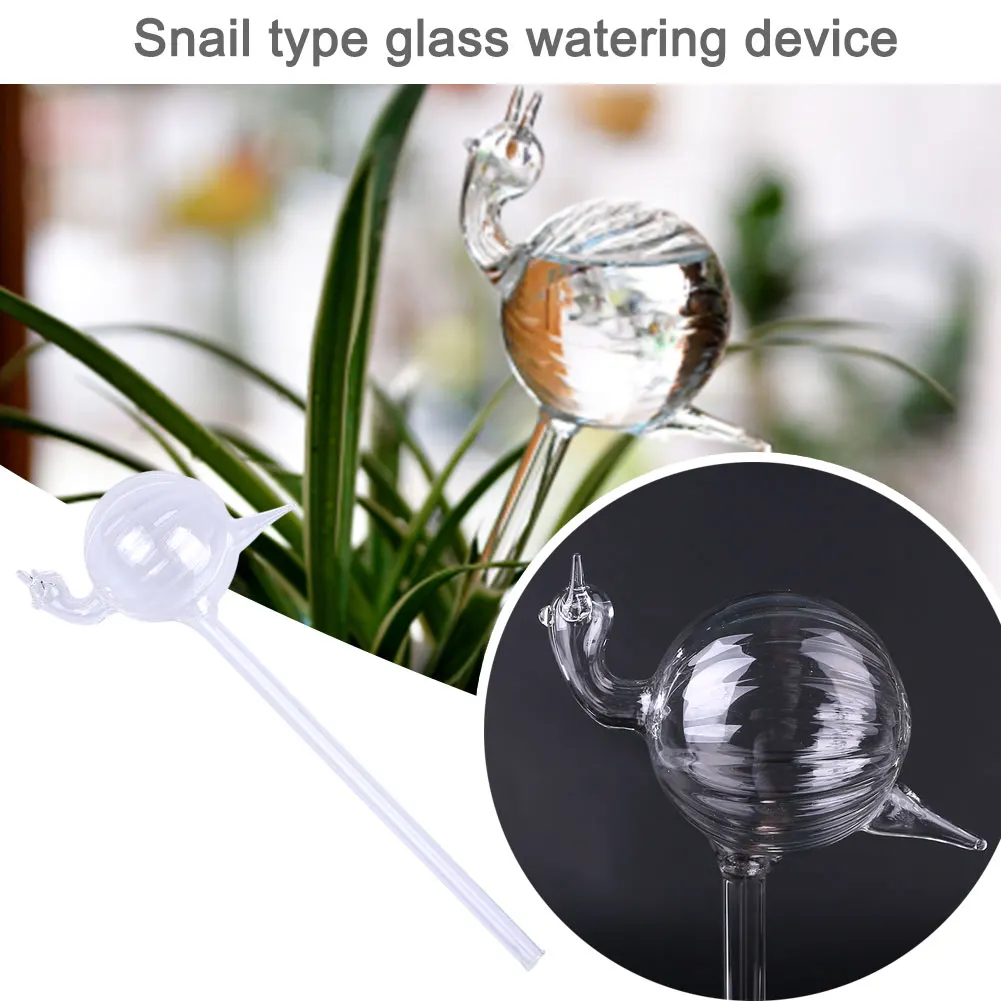 DIY Garden Floral Plant Watering Device Sprinkle Tool Cute NEW Automatic Irrigation Flower Glass Snail Shape Simple Household | Дом и сад