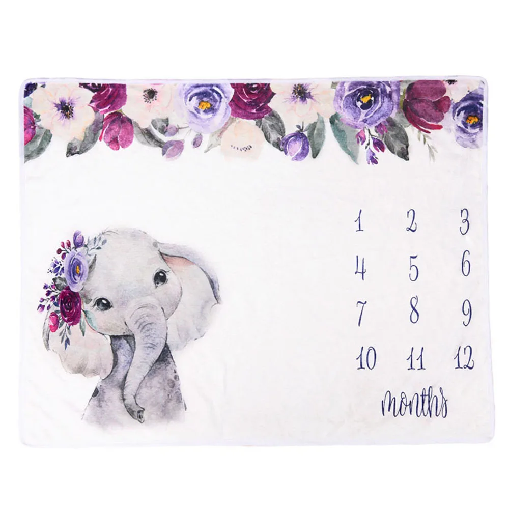 12 ежемесячное одеяло для младенцев реквизит фотосъемки фоновое с ангельскими