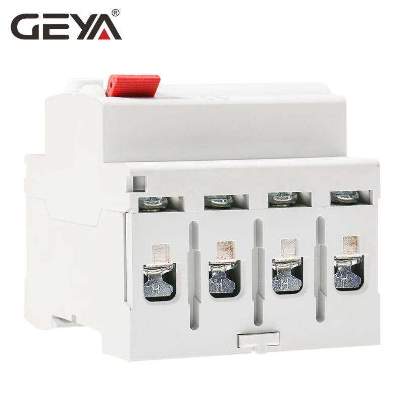 Выключатель тока утечки GEYA Din Rail постоянный ток RCCB RCD 4P 63a 30 мА 300 Тип B 10