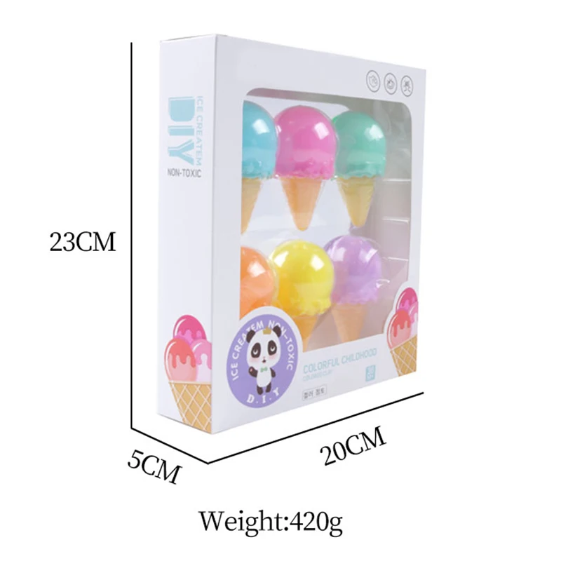 6 шт. прозрачный слизь игрушки клей для страз пушистого шпатлевка облако