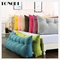 tongdi home soft large big pillow back cushion long elastic backrest multifunction luxury decor for bedside seat bed sofa tatami