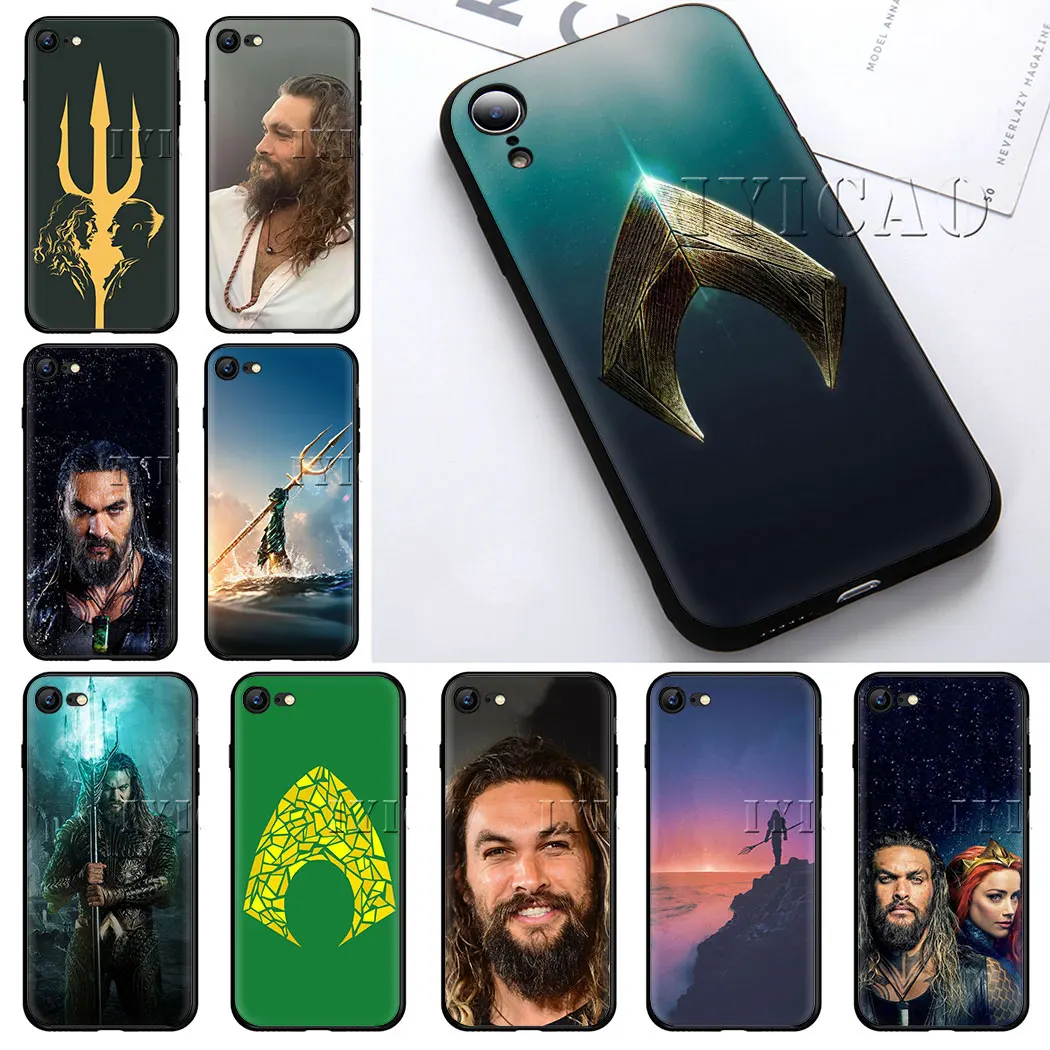 Чехол для телефона IYICAO DC Comics мягкий силиконовый чехол с фильмом Aquaman iPhone 5 6 6s 7 8 Plus