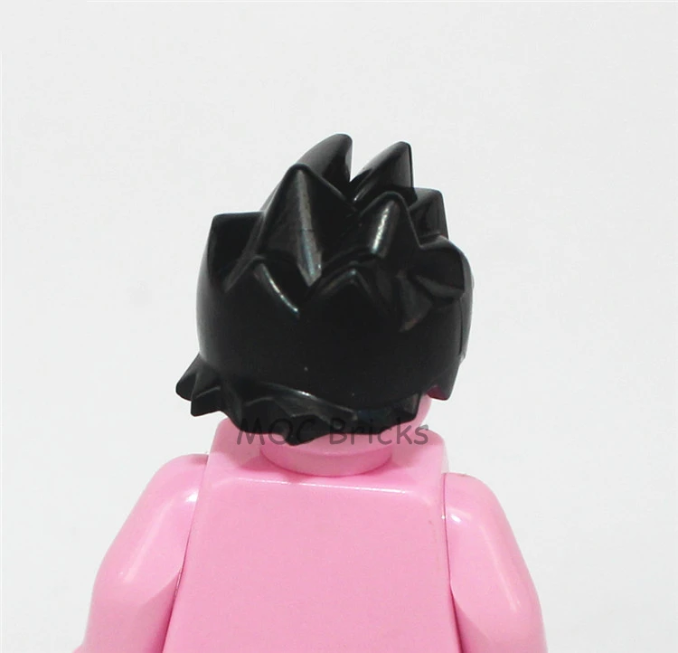 1018A 10 шт./лот кубики Moc DIY фигурки части мужские волосы Мини Аксессуары для кукол развивающие строительные блоки игрушки для детей рождественские подарки - Цвет: 1018A