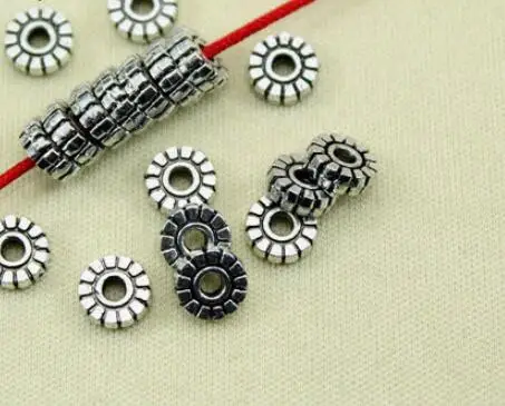 

50 шт./лот тибетские серебряные металлические бусины с цветком сливы разделительные бусины для изготовления ювелирных изделий «сделай сам» Шарм-браслет