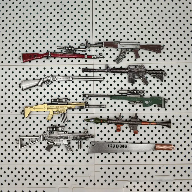 Коллекция 1/12 года снайперский пистолет известкона длинный нож AK M4 98K модель