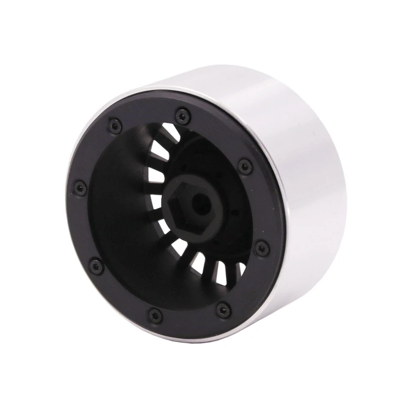 

4Pcs Metal 2.2 Inch Beadlock Wheels Hub Rims for 1/10 1/8 RC Crawler Car SCX10 SCX10 II 90046 Traxxas TRX4 D90