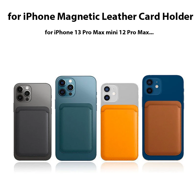 

Suitable for iPhone13 12 Pro Max MagSafe Leather Phone Card Holder Phone Back Sticker Magnetic Card Holder Magnetic Card Holder