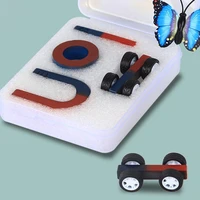 1 set delicate portable u shaped science bar magnet car tools for children magnet science toy magnets learning kits
