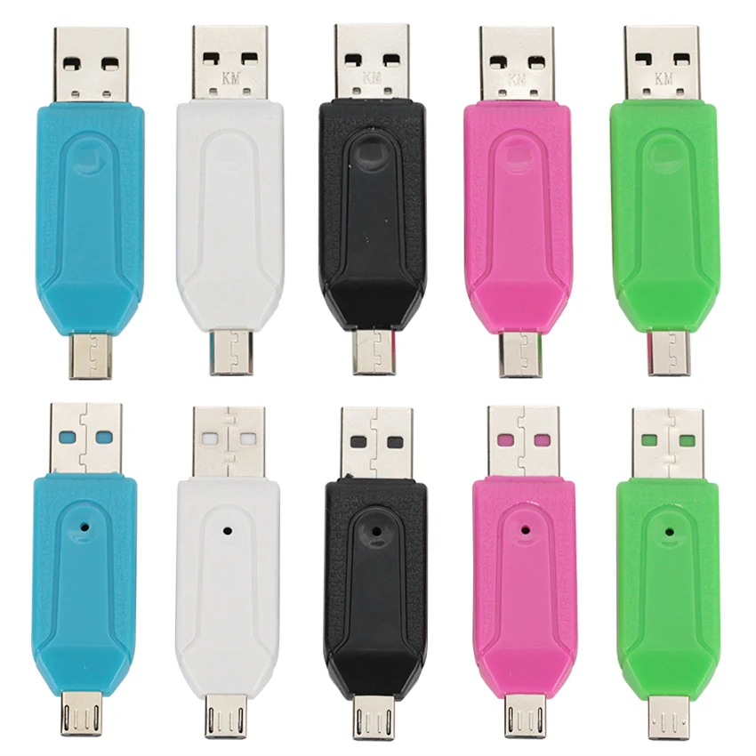 Универсальный кардридер Micro USB OTG SD TF 4 в 1 для Мобильный телефон Pc компьютер 2 0