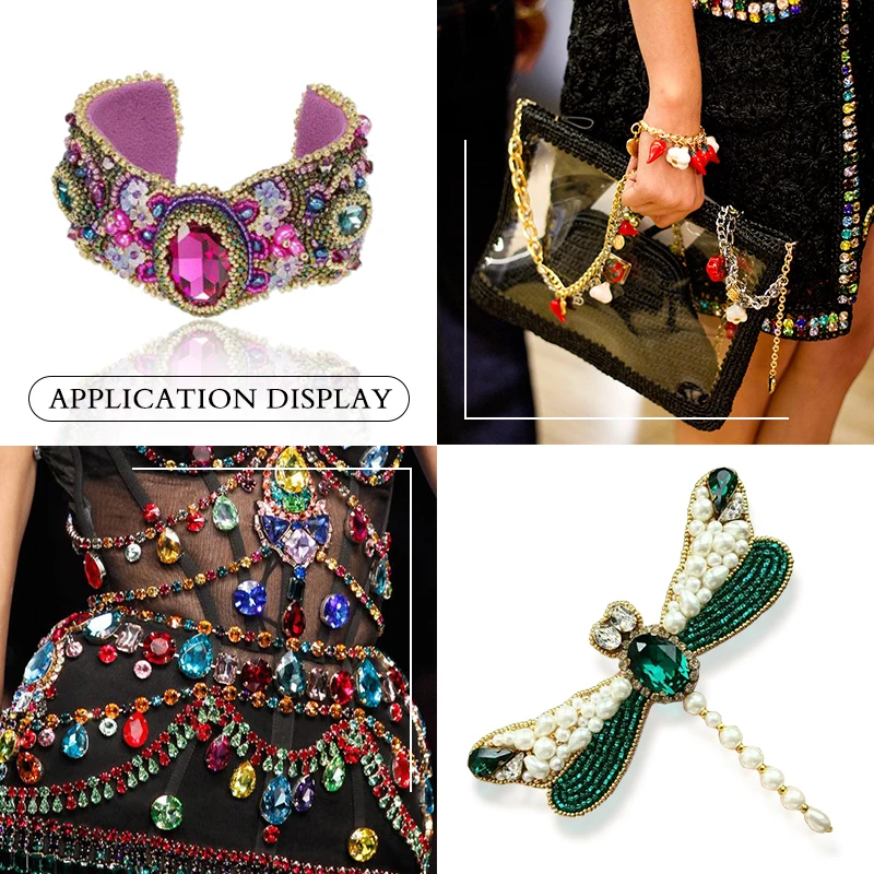 5 шт. овальные Стразы 10*14 мм аппликация драгоценные камни не горячая фиксация клей