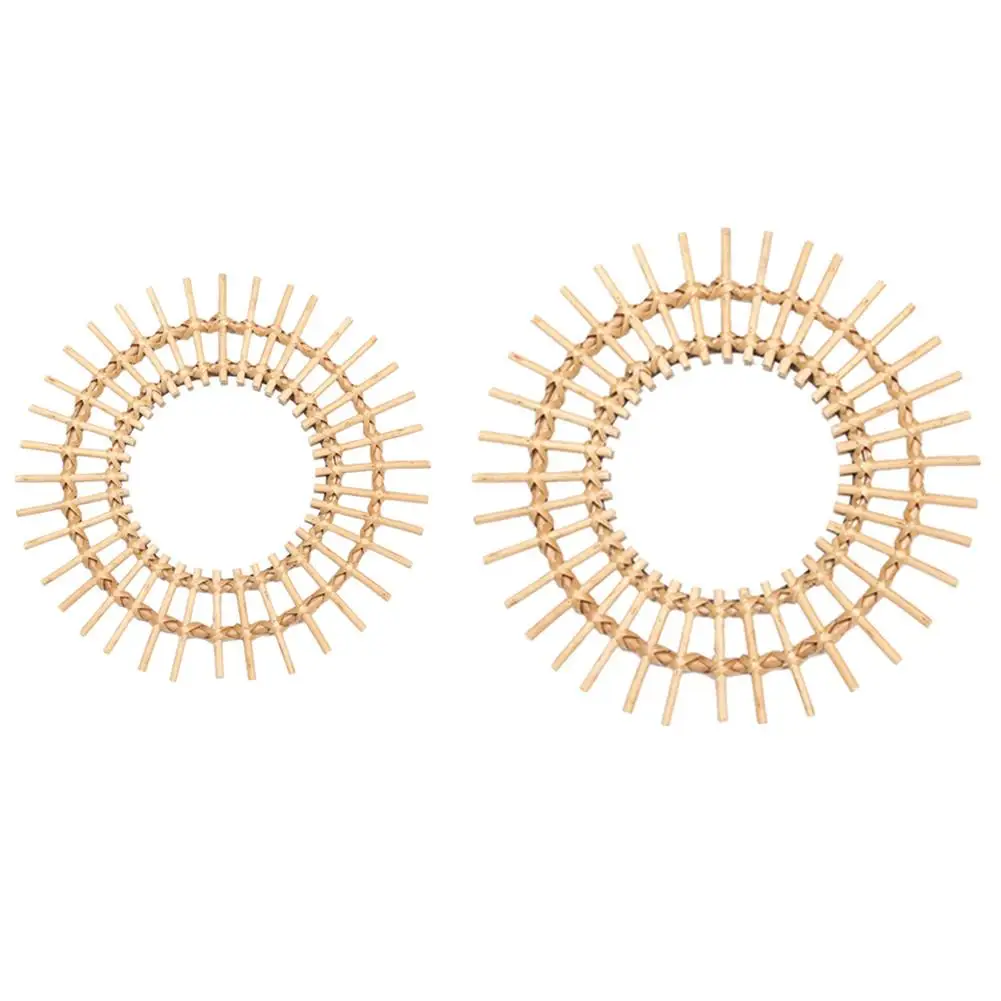 Ротанговое инновационное зеркало настенное украшение круглое овальное для