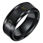 Кольцо для влюбленных, умное кольцо с отображением температуры, настроения, мужское и женское кольцо, идеальный подарок, изящное и элегантное