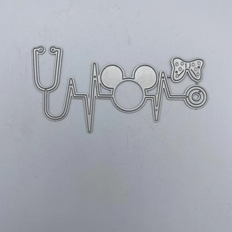 

Metal Cutting Dies Beautiful stethoscope Stencils For DIY Scrapbooking Decorative Embossing Handcraft Die Cutting Template