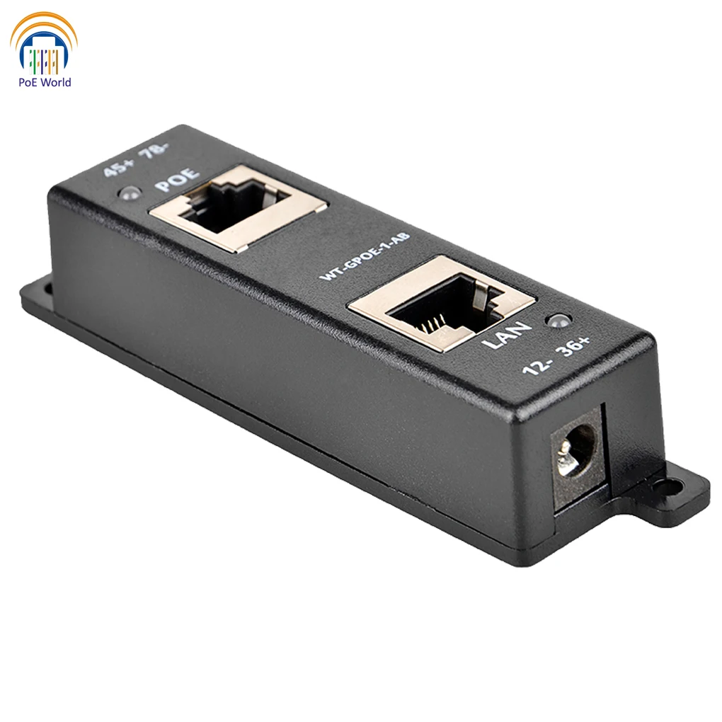 Гигабитный Инжектор PoE Пассивный PoE/сплиттер для 802.3at orPoE + ModeA B с двумя входами
