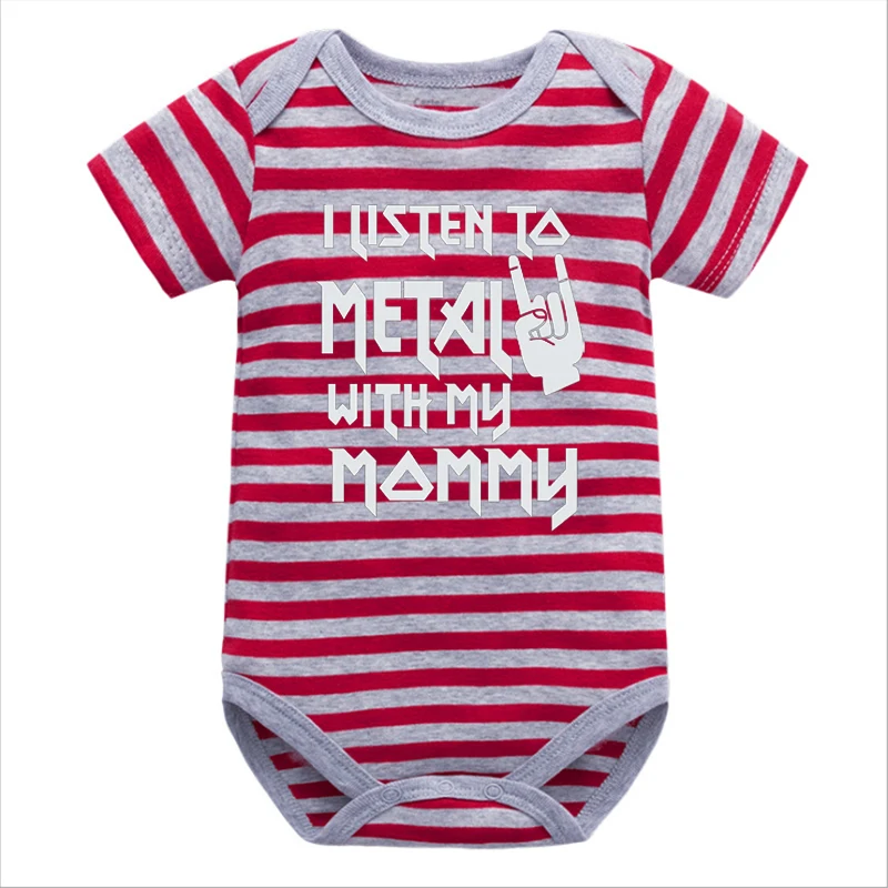

Music Mom Funny Print Bodysuits Thanksgiving Outfits for Girls Mommy Baby Girl Onesie Fashion Cotton Newborn Boy Clothes M