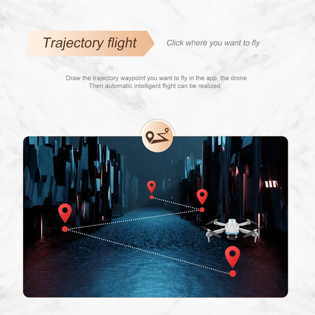 

YLR/C S89 Folding Aircraft Remote Control Aerial UAV Fixed Height Function Trajectory Flight One Button Take-off