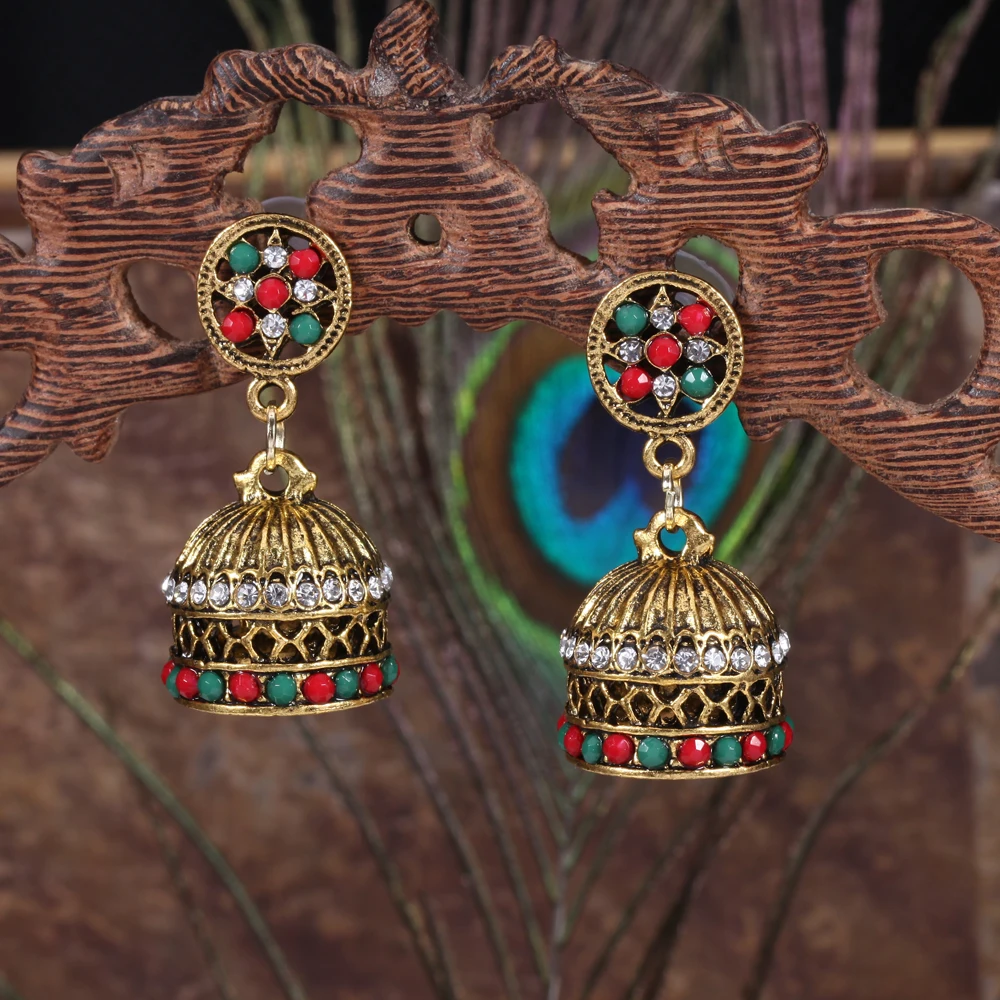 Кисточки Jhumka индийские этнические болливудские висячие серьги Модные ювелирные