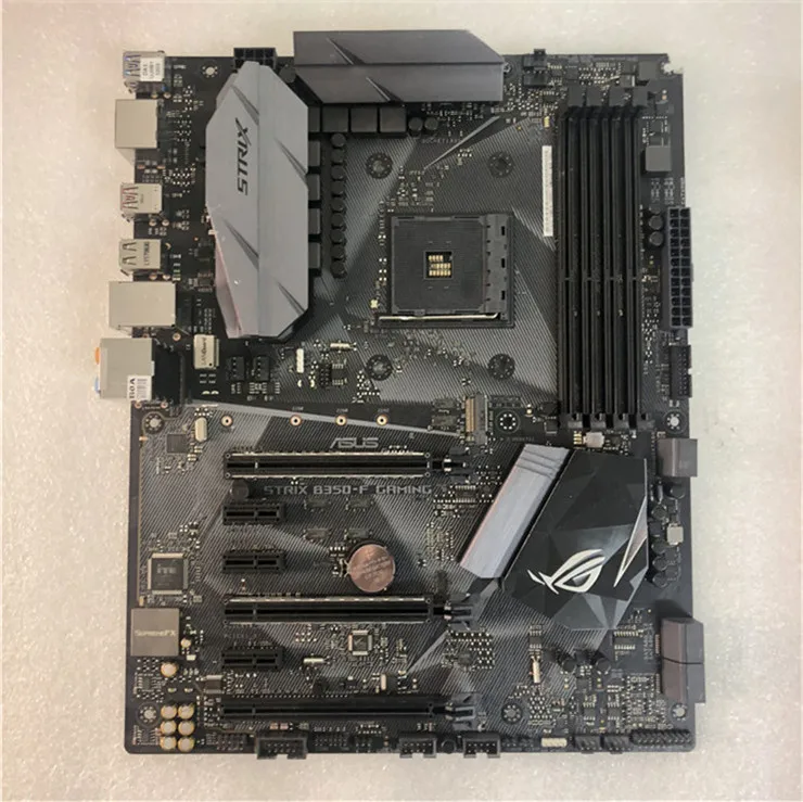Asus ROG STRIX B350-F игровая системная плата AMD B350 socket AM4 настольная материнская плата с поддержкой RYZEN 3700x б/у 90% Новинка