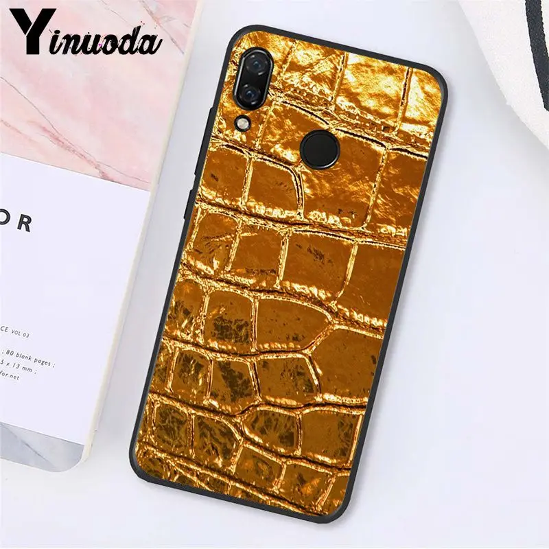 Yinuoda змеиная кожа чехол для телефона для Xiaomi Redmi8 4X 6A S2 Go Redmi 5 5Plus Note8 Note5 7 Note8Pro