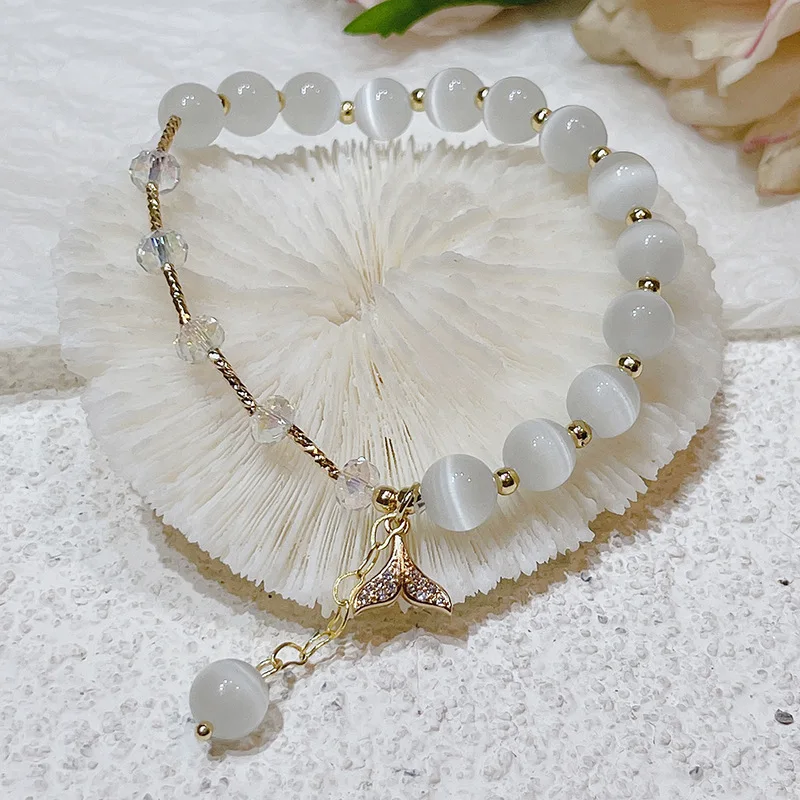 Браслеты для женщин и девушек украшения в виде кота/лисы/Луны/хвоста русалки с