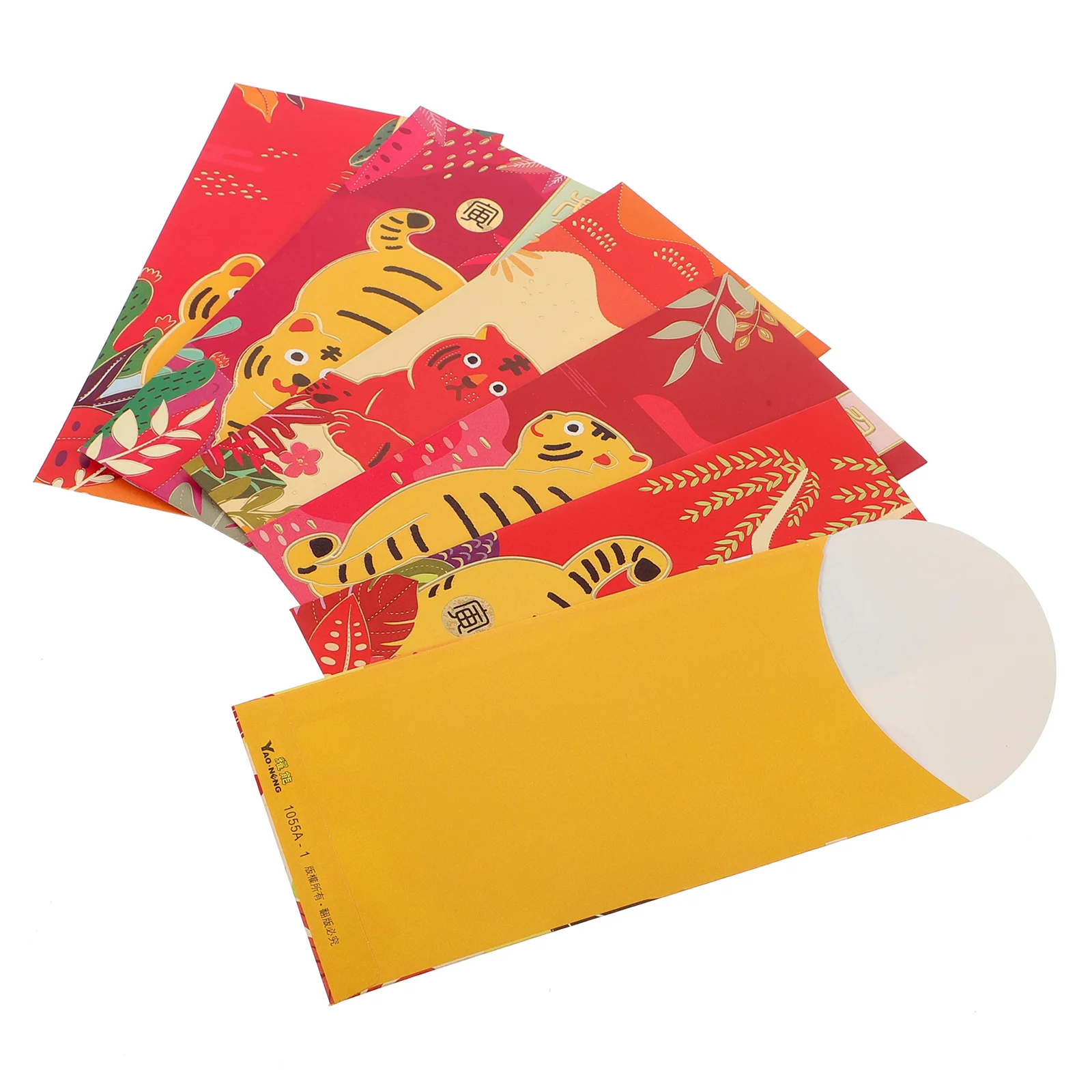 

36PCS Zodiac Tiger New Year Red Packets Cartoon Pattern Spring Festival Money Packets