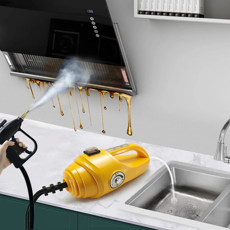 

220V 2600W Mobile Cleaning Machine Steam Cleaner High Pressure Steam Cleaner Kitchen Range Hood Air Conditioner Cleaning Tools