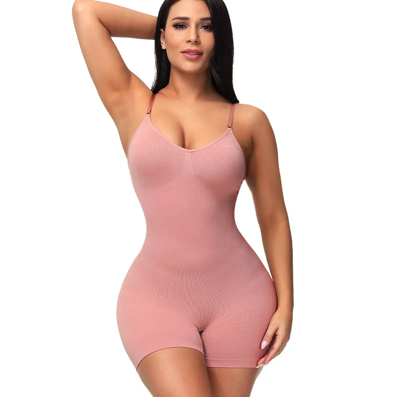 

Womens Adjustable Spaghetti Straps Underwire Padded Push Up Backless Tummy Control Full Body Shaper Underwear Bodysuit Shapewear