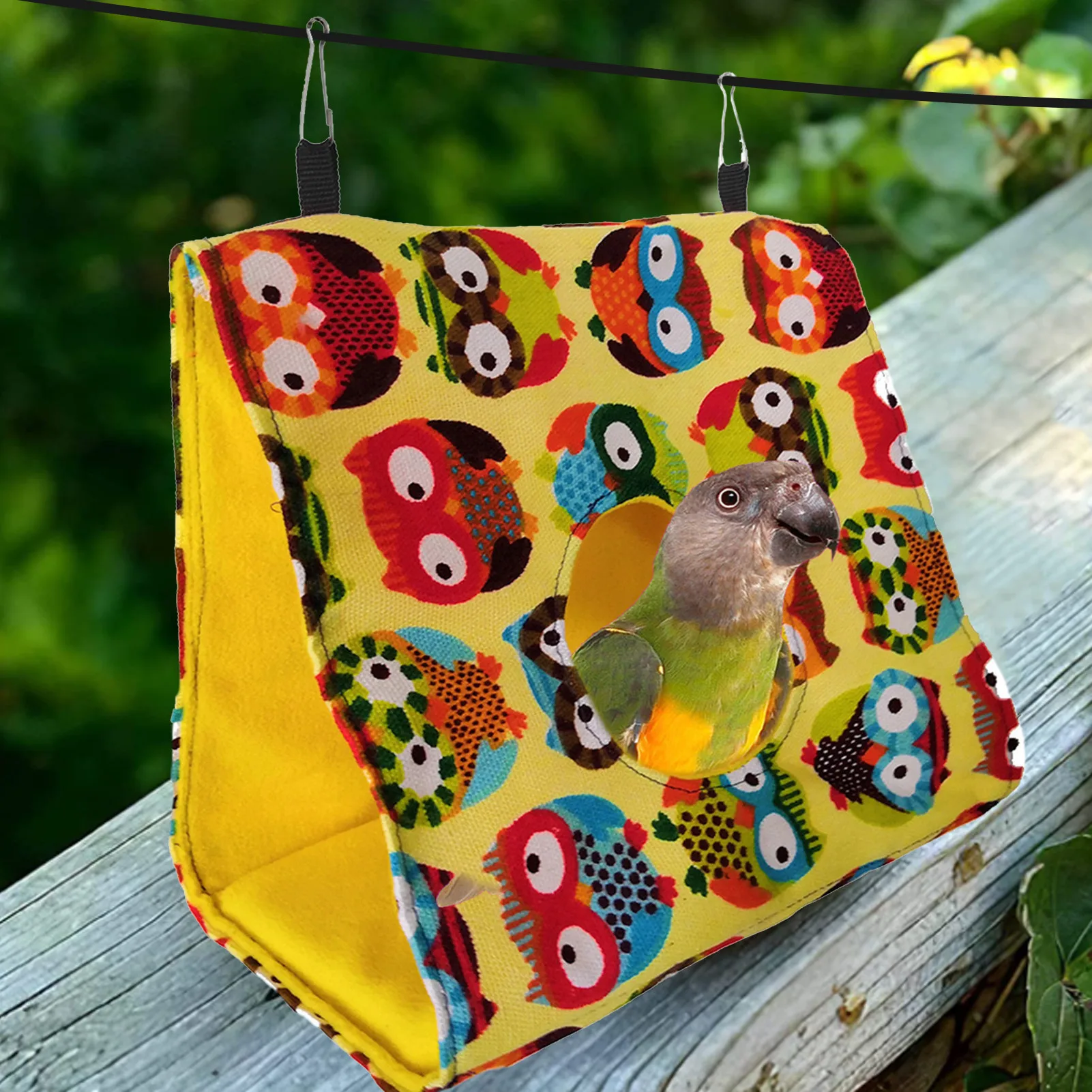 Bird Hammock Easy To Install Canvas Flannel Parrot Hanging Tent Bed Washable Winter Warm Nest House For Small Enjoyable | Дом и сад