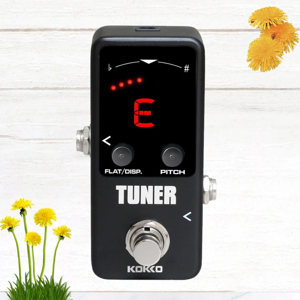 

MINI Chromatic Dual Mode Guitar Tuner Pedal with LED Display True Bypass Guitar Effects Pedal for Instrument Accessories (