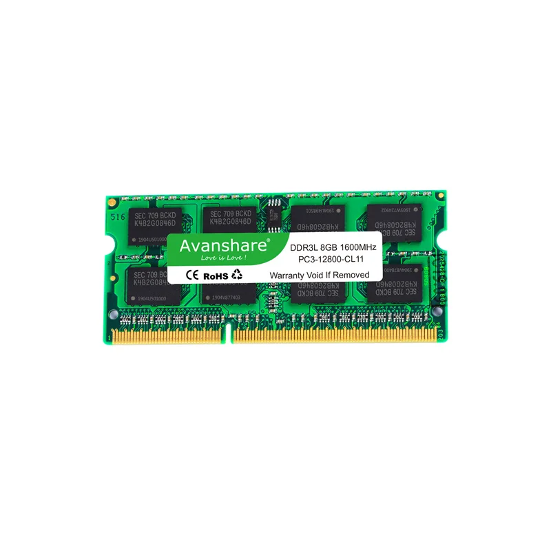 ОЗУ Avanshare DDR3 4 ГБ 8 2 Гб 1333 1600 МГц память для ноутбука 240-контактный разъем 1 5 в Новый