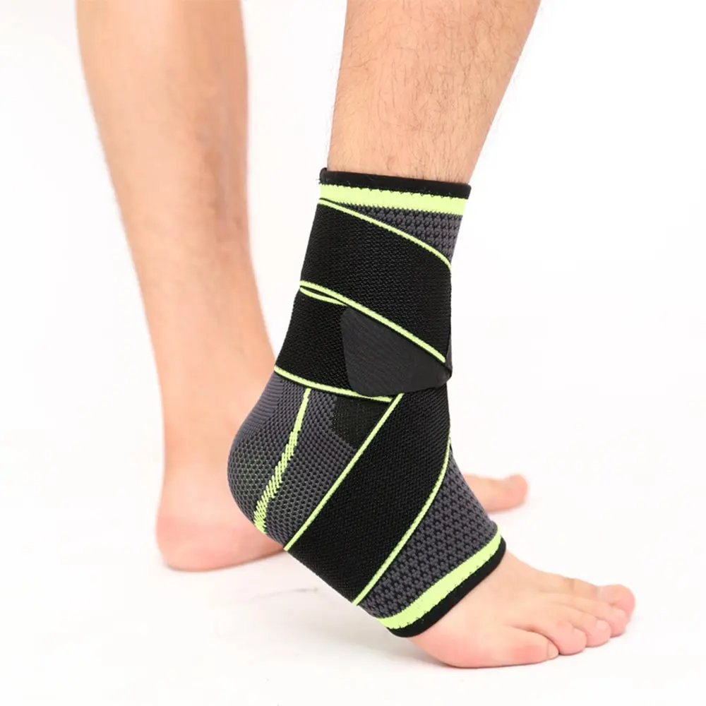 

1PCS Sports Ankle Brace Strap Sleeves Support 3D Weave Elastic Bandage Foot Protective Gear Gym Fitness Outdoor Hiking Cycling