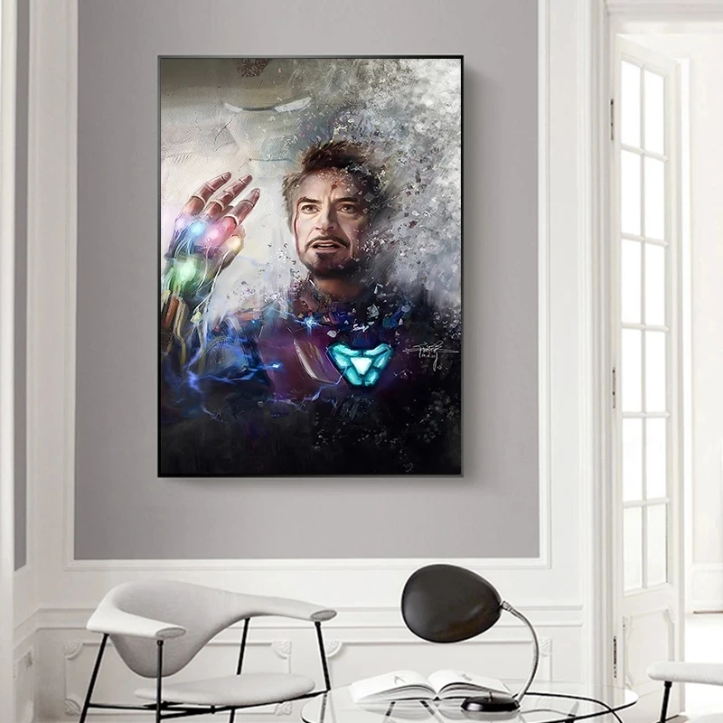 

Wall Art Marvel Modular Painting Iron Man Pictures Hd Prints Movie Home Superhero Poster Canvas Living Room Decoration No Frame