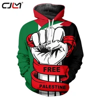 cjlm 2021 mens fist sweatshirt hoodie free palestine streetwear harajuku pullover hoodie winter autumn red hoodie national flag