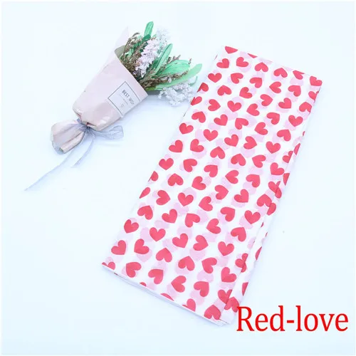 Red-love 10 листов 50*66 см, китайская бумага DIY ремесло свадебные бумажные цветы праздничные и вечерние украшения для дома подарочная оберточная бумага - Цвет: Red-love