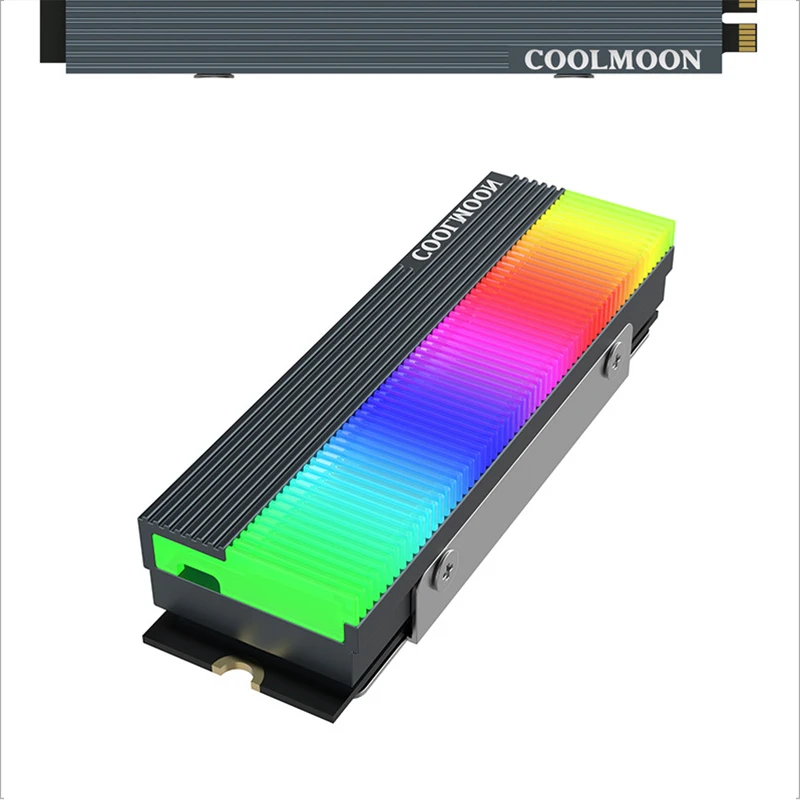 M.2 SSD жесткий диск радиатор твердотельный накопитель ARGB MOBO AURA SYNC|Кулеры и системы