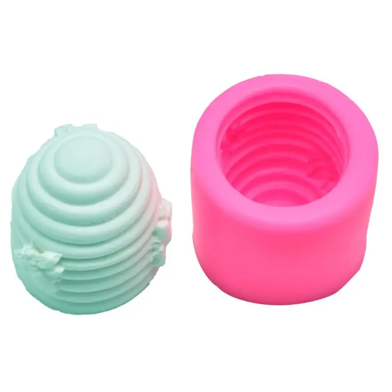 

Bee Honeycomb Candle Mold Soap Mold- 2 Pack 3D Silicone Mold for Homemade