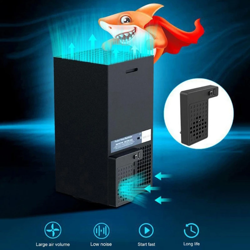 Консоль USB Охлаждающий вентилятор кулер совместимый с Xbox серии X поставляется