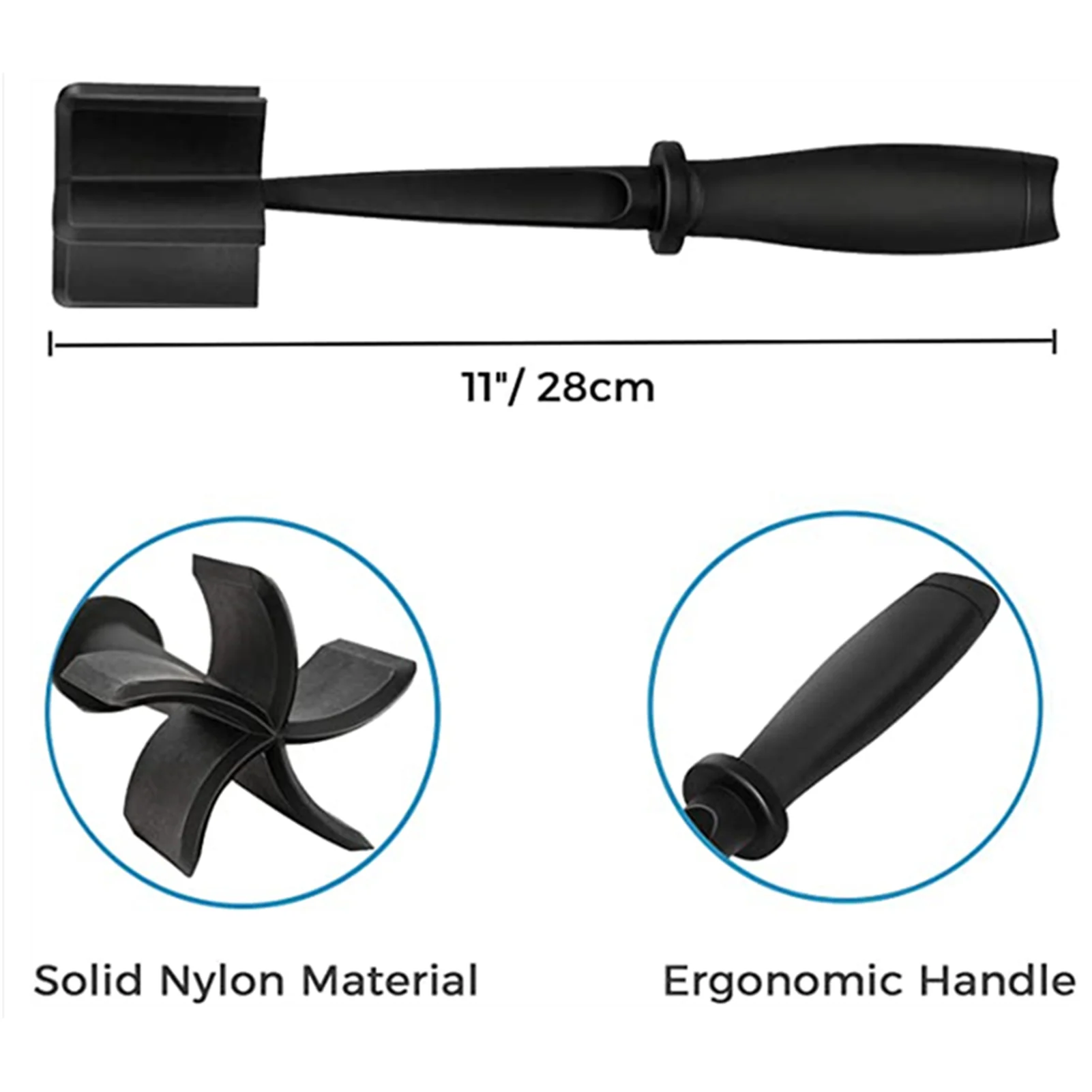 

Creative Meat Chopper Non-Stick Mixed Masher Hamburger Chopper Beaf Grinder Meat Ground Tools Kitchen Accessories