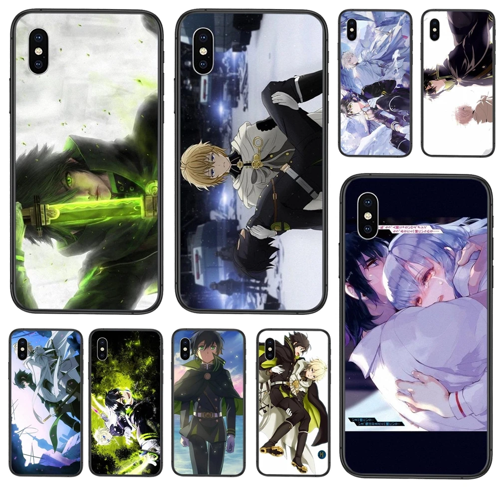 Мягкий ТПУ чехол для сотового телефона Owari No Seraph Apple iPhone 11 12 Pro Mini X XR XS MAX 5 5S 5C SE 6 6S 7 8
