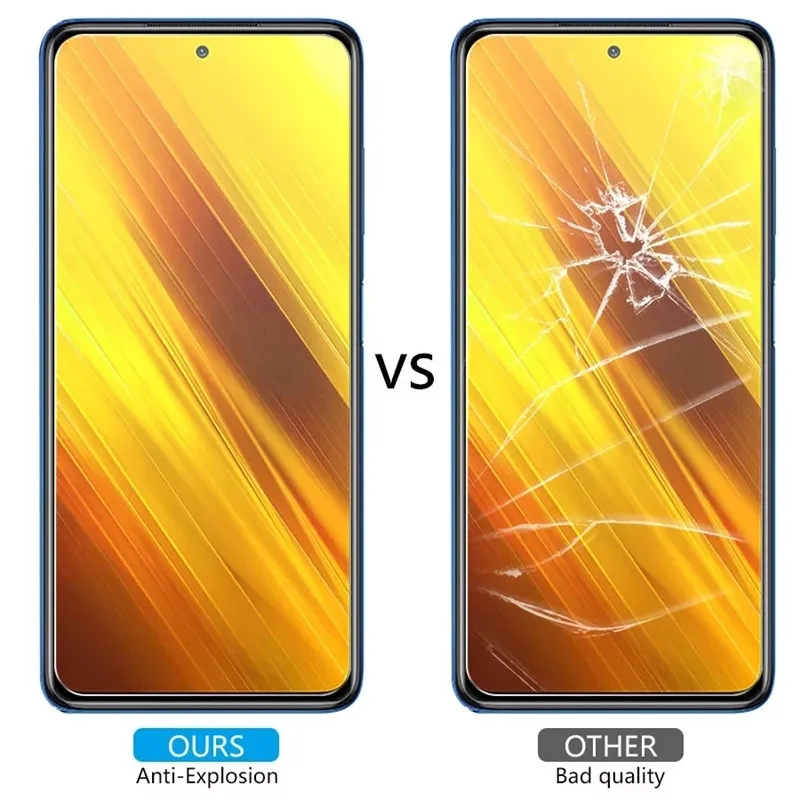 3 шт. защитное закаленное стекло для Xiaomi Poco X3 NFC M3 Pocophone F1 F2 PRO Redmi Note 9s 8 7 Pro 8T Защитная