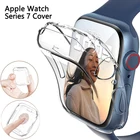 Защитный чехол для Apple Watch, Чехол 45 мм, 41 мм, 44 мм, 40 мм, бампер из ТПУ на весь экран 42 мм, 38 мм, аксессуары для iwatch серии 7 SE, 6, 5, 4, 3