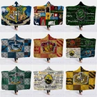 Одеяло с капюшоном и 3D-принтом, мягкое пушистое Флисовое одеяло s для взрослых, зимняя накидка, худи, дорожная накидка