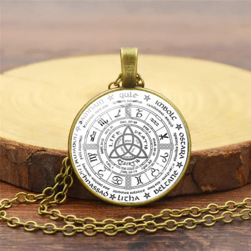 Женское Ожерелье с кулоном Lrish Trinitys Knot кабошон фото модное ювелирное изделие