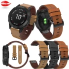 Новый кожаный ремешок для часов для Garmin Fenix 5 6 5X 6X Quick Fit ремешок для Garmin Fenix 3 3HR 5X 5 Plus 6 Pro Forerunner 935 945