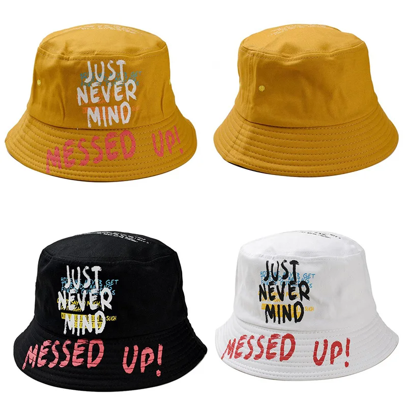 

1PC Unisex Bucket Hat Fishing Outdoor Hip Hop Cap Men's Summer For Fisherman