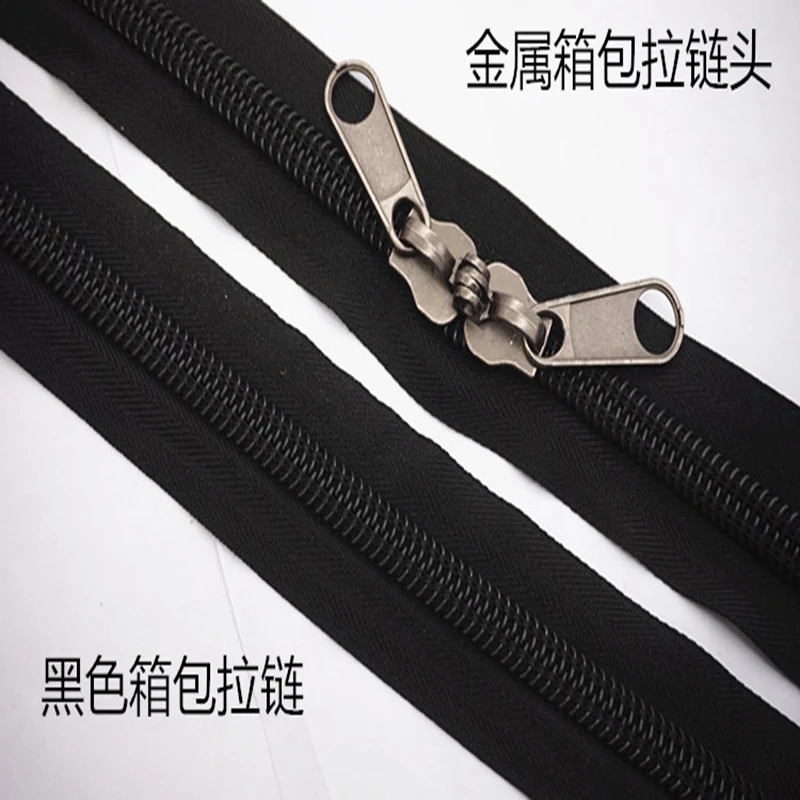 Большие 10 # нейлоновые молнии 3 м и двойные слайдеры красные черные армейские