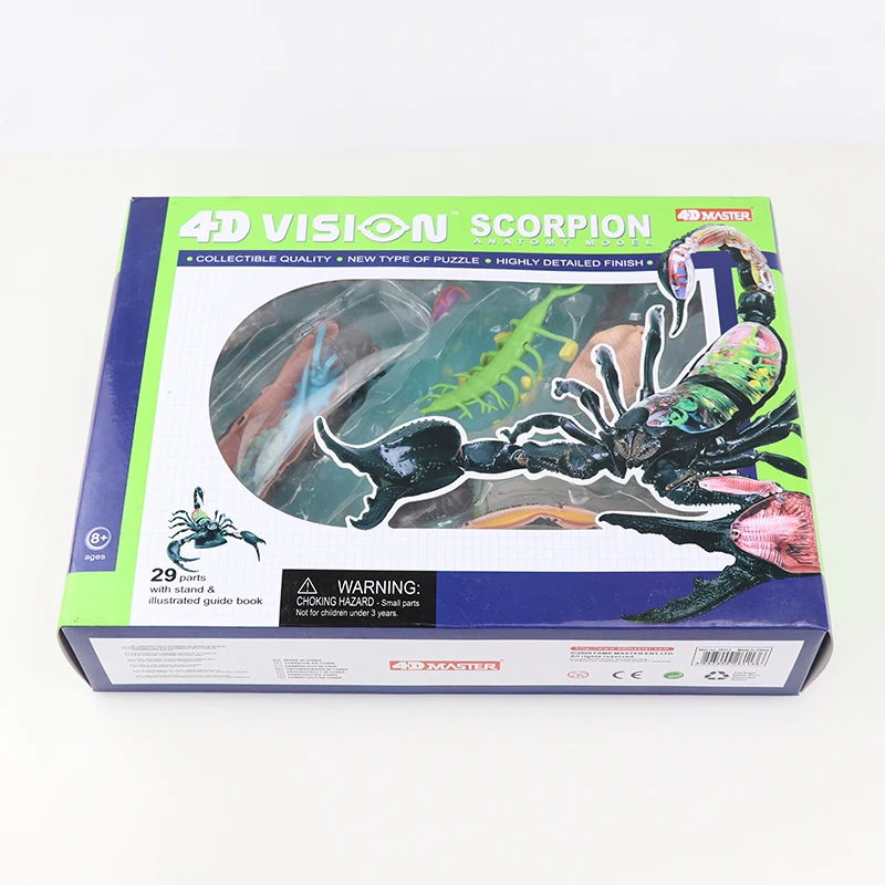 

Обучающая модель скорпиона 4D MASTER Puzzle сборная игрушка животное биологическая орган, анатомия медицина