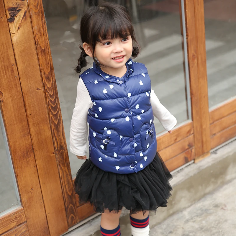 Детская одежда жилеты для девочек пуховая хлопковая теплая куртка жилет малышей